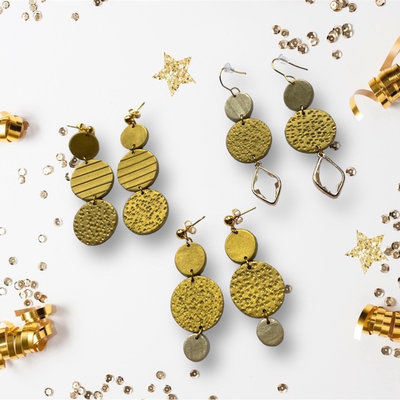 Dangling Earrings Polymer Clay 🌞 🌞 🌞 - Picture 3 of 7